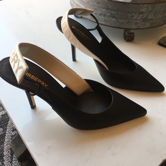 Burberry 🌸 Maria Leather Slingbacks - Picture 5 of 9